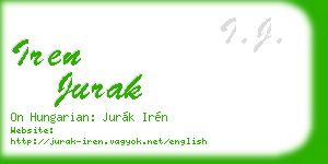 iren jurak business card