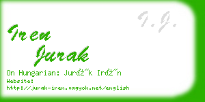 iren jurak business card